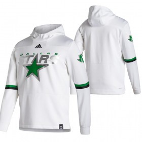 Herren Dallas Stars Blank 2020-21 Reverse Retro Pullover Hooded Sweatshirt